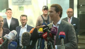 L'Autriche aux urnes: le chancelier sortant Sebastian Kurz vote à Vienne