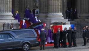 Hommage Chirac: le cercueil arrive à Saint-Sulpice