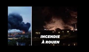 Les images de l&#39;incendie de l&#39;usine Lubrizol à Rouen