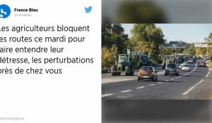 Les agriculteurs en colère bloquent les routes partout en France ce mardi