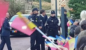 Emmanuel Macron en visite dans la principauté d'Andorre