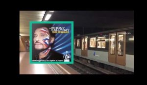France-Belgique: Johnny dans le métro belge, le pari entre la RATP et la STIB a été honoré