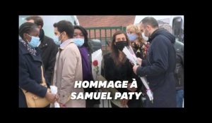 À Conflans-Sainte-Honorine, élèves et riverains rendent hommage à "Monsieur Paty"