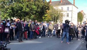 Une minute de silence à La Roche-sur-Yon, en hommage à Samuel Paty