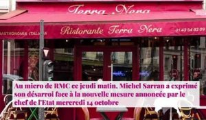 Michel Sarran en colère après l'annonce du couvre-feu par Emmanuel Macron