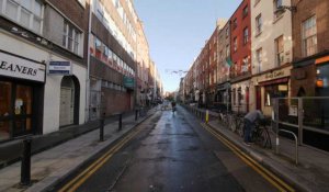Irlande: rues calmes à Dublin au deuxième jour d'un reconfinement