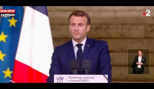 Mort de Samuel Paty : Emmanuel Macron, ému, lui décerne la légion d’honneur à titre posthume (vidéo)