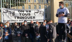 Rennes. Une centaine de barmans et restaurateurs mobilisés devant la préfecture contre les nouvelles restrictions 