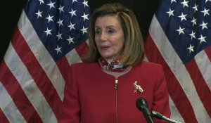 Nancy Pelosi félicite les démocrates pour avoir conservé leur majorité à la Chambre
