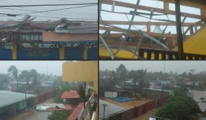 Nicaragua : des maisons endommagées par les vents violents de l'ouragan Eta