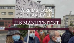 À Laon, Reims et Charleville, ils manifestent pour la réouverture de leurs établissements