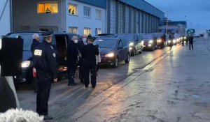 Brexit : Arrivée du Premier ministre au port de Boulogne