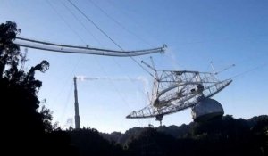 Le télescope géant d'Arecibo à Porto Rico s'effondre