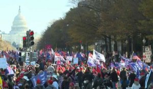 USA: des milliers de partisans de Donald Trump rassemblés à Washington