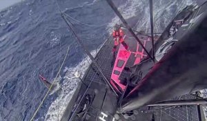 Vendée Globe. Le passage d'Alex Thomson dans la tempête en images