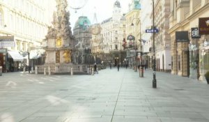 Autriche: images du centre de Vienne au 1e jour du reconfinement