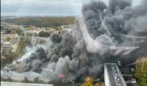 Un incendie ravage un entrepôt au Havre