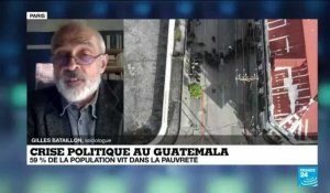 Crise politique au Guatemala : manifestation aux abords du parlement