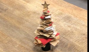 Tuto déco de Noël : un sapin en papier recyclé