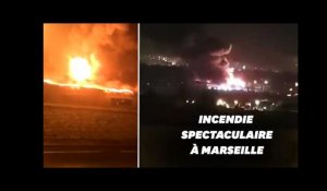 À Marseille, un gigantesque incendie ravage un dépôt de meuble