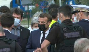 Crues meurtrières: Macron à la rencontre des habitants de Breil-sur-Roya