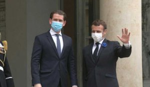 Terrorisme: Macron reçoit le chancelier autrichien à l'Elysée