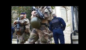 A Arras, des militaires devant la cathédrale pour protéger les fidèles 