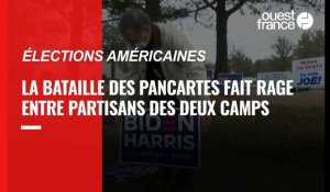 Elections américaines. La bataille des pancartes