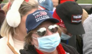 USA: arrivée des partisans de Trump à Reading, en Pennsylvanie