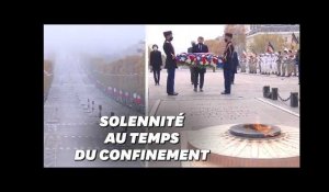 11-Novembre: les images de la cérémonie de l'Armistice confinée