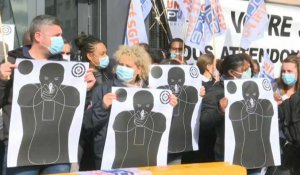 Champigny: des policiers rassemblés pour dénoncer "la haine anti-flics"