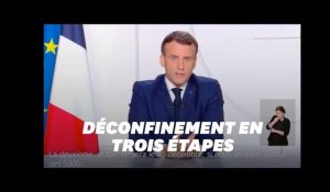 Discours de Macron du 24 novembre sur la sortie du confinement en trois étapes
