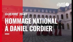 L'hommage national à Daniel Cordier dans la cour de l’Hôtel des Invalides à Paris
