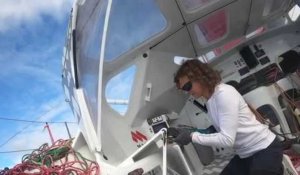 Vendée Globe. Réparation du balcon arrière pour Isabelle Joschke