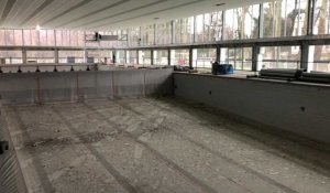 Chambéry : le chantier de la piscine de Buisson-Rond vu de l'intérieur
