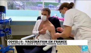 Vaccination en France : le ministre de la Santé a reçu une première injection du vaccin anti-Covid