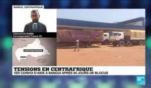 Tensions en Centrafrique : 1er convoi d'aide à Bangui après 50 jours de blocus