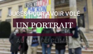 Jugés pour avoir volé un portrait de Macron au nom du climat