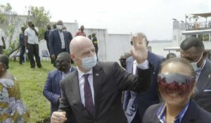 RDC : arrivée du président de la FIFA à Kinshasa