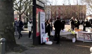 A Lille, une cinquantaine de personnes pour rendre hommage à Souleymane