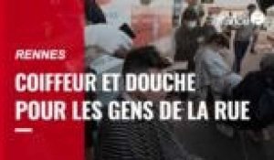 VIDÉO. A Rennes, coiffeur et douche pour les sans abri