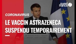 VIDÉO. Covid-19 : la France suspend temporairement l'utilisation du vaccin AstraZeneca