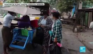 Birmanie : après la répression, des habitants de Rangoun fuient leur quartier