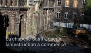 Lille : la destruction de la chapelle Saint-Joseph a démarré