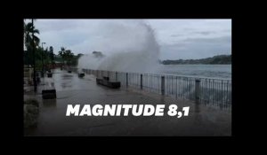 Des vagues de trois mètres dans le Pacifique à cause du séisme