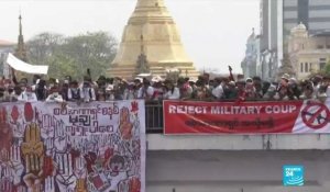 Coup d'État en Birmanie : forte mobilisation malgré les menaces de la junte
