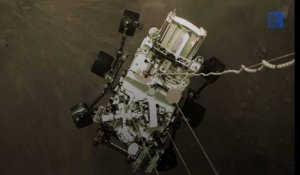Perseverance: la Nasa publie la première vidéo de l’atterrissage du rover