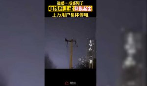 Chine: il fait des abdos sur un poteau électrique et provoque une panne
