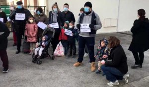 Manifestation contre la fermeture d’une école à Bar-sur-Seine