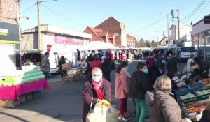 Le marché de Bruay-La-Buissière s'est tenu en ce dimanche confiné dans le Pas-de-Calais